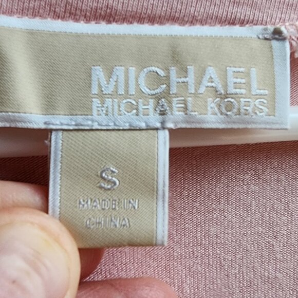 MICHAEL Michael Kors Pink Layered Scoop Neck Blouse Size Small - Picture 11 of 16